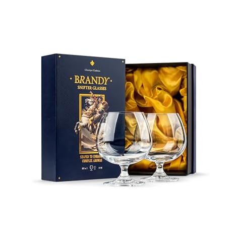 GLASSIQUE CADEAU Large Crystal Brandy Snifter Glasses Cover
