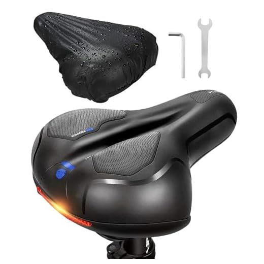 Dayshake Fietszadel - Incl. Zadelhoes - Reflecterend en Ventilerend - Heren/Dames - Waterdicht Fiets Zadel - Zwart