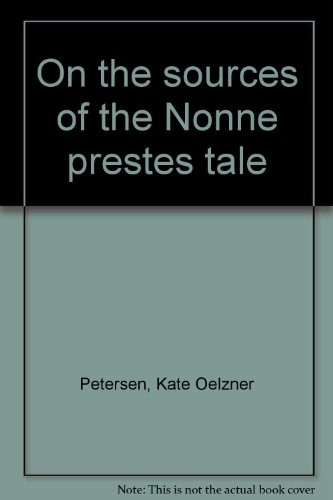 On the sources of the Nonne prestes tale
