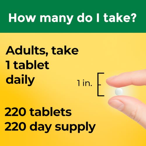 Image of Nature Made Vitamin D3 2000 IU (50 mcg), 220 Vitamin D Tablets | Vitamin D Supplement for Immune, Bone, Teeth and Muscle Health Support, 220 Day Supply