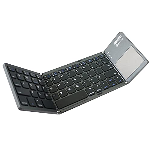 Bluetooth キーボード タッチパッド 折りたたみ WINTEN WT-KBBT01-BK ワイヤレス 無線 ブルートゥース iOS Android 軽量 薄型 keyboard アンドロイド iphone アイフォン ipad アイパッド パソコン ノートパソコン Mac 4993