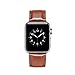 Produktbild Armband für Apple Watch 42mm,PU Leder Ersatzband mit Edelstahl Gürtelschnalle Leder Uhrenarmband für Apple Watch 42mm Series 1/2/3 (Q) (6)