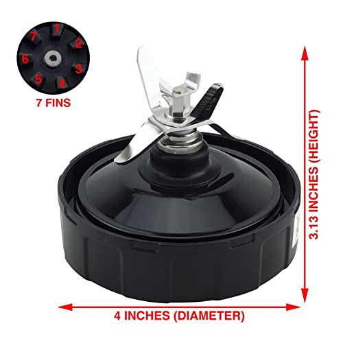 Repuesto licuadora 7 cuchillas acero inoxidable 24Oz miniatura 7