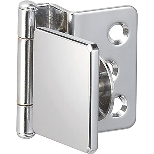LAMP GH34-8CR-K Chrome-Plated Square Wood Hinge for Glass/Acrylic Doors Steel, aufliegend