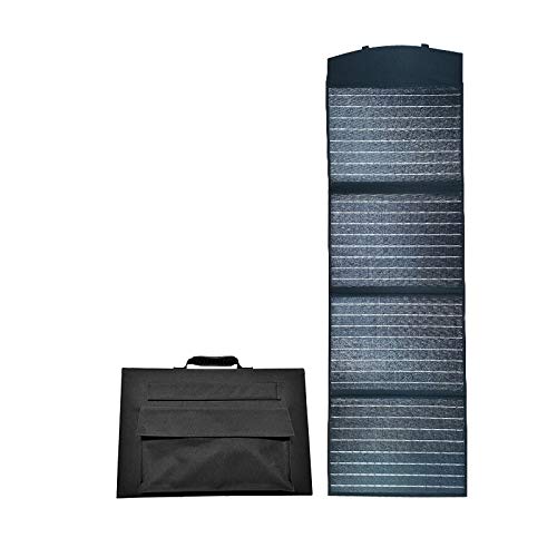 100W Foldable Solar Panel Charger for Suaoki Portable Generator / 8mm Goal Zero Yeti Power Station/Jackery Explorer 240, Webetop Battery Pack/USB Devices, with 2 USB Ports