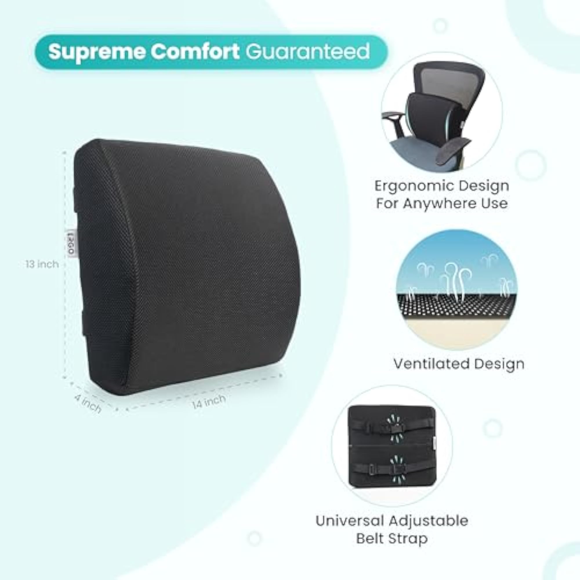 Ergo Lumbar Support Cushion for Chairs