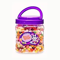 Gourmet JELLY BEANS, 36 Natural FRUITY Flavors, Assorted Colors, Large Jar 1.4kg Halloween Christmas PARTY SWEETS