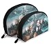 Game Of Thrones Season 8 Poster Portable Toiletry Bag Makeup Bag Multifunction Portable Travel Bags Small Makeup Clutch Pouch With Zipper 2Pcs
