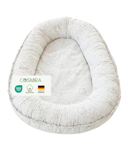 Cosmira® Babynest für Neugeborene – Babynestchen aus 100% Baumwolle,...