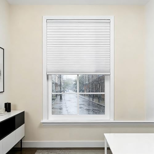 Cortinas venecianas blancas de 40 x 280 cm para ventanas y puertas de casa 2