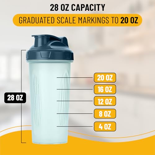 Image of Mr. Pen- Shaker Bottles for Protein Mixes, 28 oz (Pack of 2)