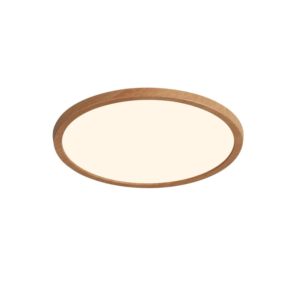 Nordlux Oja Ceiling Light Wood Foil Plastic LED IP54 2700k Mains 29cm