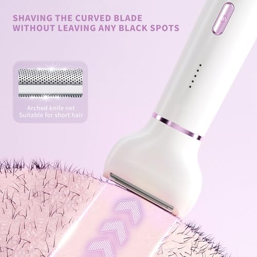 Electric Razor for Women- 5 in 1 Electric Shaver for — side view showing full product dimensions