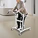 YIYIBYUS Sit to Stand Lift, Stand Assist Lift for Elderly, Patient Lift Chair Transport Unit with Wheels, Standing Transfer Device for Home Care, Height Adjustable