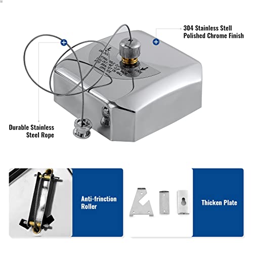 Lynn Pick 'N Play Retractable Clothesline, Sus304 Stainless Steel Heavy Duty Indoor Or Outdoor 12.5 Ft Clothes Line Retracting Rope Cord For Hanging Drying, Laundry, Bathroom,Hotel, Travel #TOP1