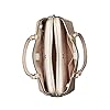 Kate Spade Leila Medium Triple Compartment Satchel Crossbody Bag Purse Handbag (Warm Beige)