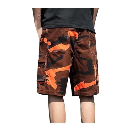 Short cargo d'extérieur pour hommes ASIYAN en grande taille 7XL rouge - 4