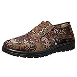 Anchura del zapato: Normal Dorical Lace Up Alpargatas de Lona para Hombre Espadrillas Slip on Para Hombre Otoño zapatos de camuflaje lona trabajo de moda aficionados militares zapatos de entrenamiento 39-44