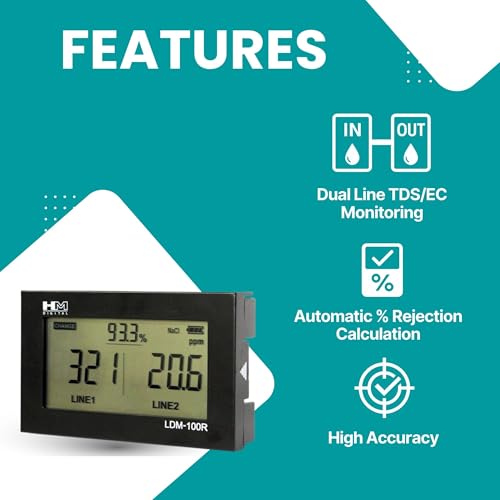 Image of HM DIGITAL LDM-100R EC /TDS% Rejection Monitor With One Year Warranty Analog TDS Meter