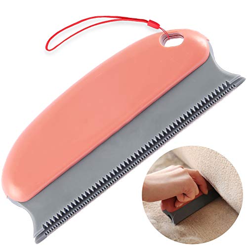 ECOB Pet Hair Remover Brush Pet Hair Detailer Dog Hair Remover Cat Hair Remover, Professional Hair Remover Brush for CleaningCarpets, Sofas, Home Furnishings and Car Interiors (Red)