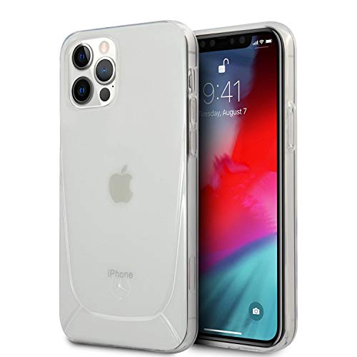 CG MOBILE Mercedes-Benz Coque de Protection pour iPhone 12 Pro Max avec Logo en Relief en Relief Transparent