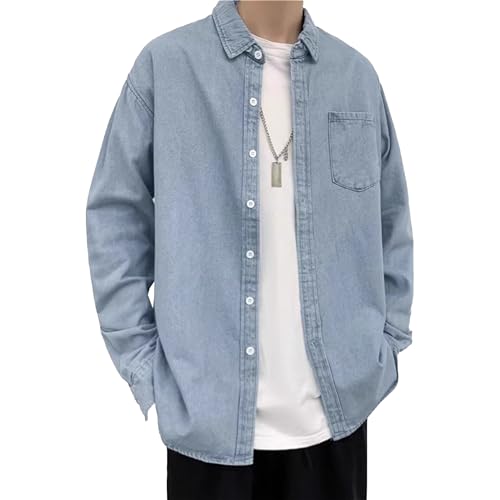 Chaqueta ligera de mezclilla para hombre miniatura 1