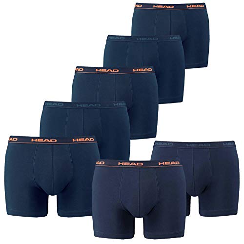 Preisvergleich Produktbild HEAD Herren Boxer Boxershorts Unterwäsche 7er Pack (Farbmix Peacoat Orange, M)