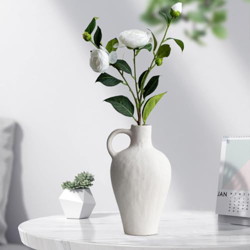 Vase à fleurs en céramique perfk pour composition florale de table