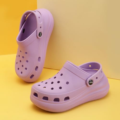 Image of YOHO High Heel Clogs for Women | Waterproof Monsoon Footwear & Rainy Sandals | Lightweight Cushioned Chappal
