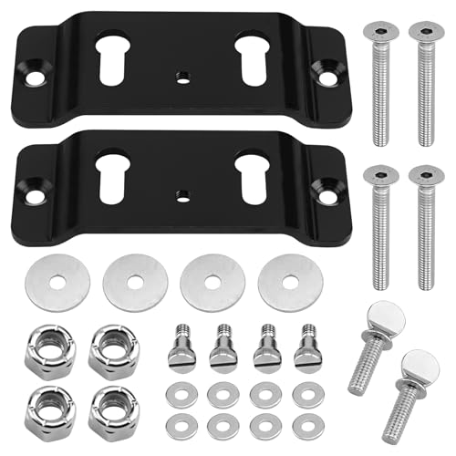 Image of HQPASFY Trailer-Stop Adapter Kit Fits TK-3000 Pit-Stop Wheel Chock System | 2 Pack Trailer Adapter Kit, Wheel Chock Mount Adapter for Closed Trailers, Open Flatbed Trucks