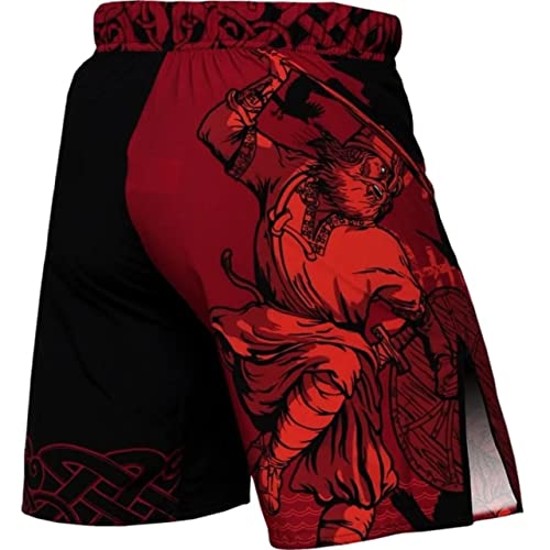Hardcore Training Fight Shorts Men's Boxing MMA Combat BJJ Grappling Fitness Muay Thai Kickboxing No Gi