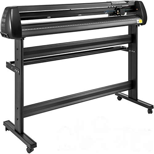 VEVOR Plóter de Corte 1350mm Máquina Cortadora de Vinilo con Soporte de Piso Plóter de Vinilo de Fuerza y Velocidad Ajustables para la Fabricación de Signos