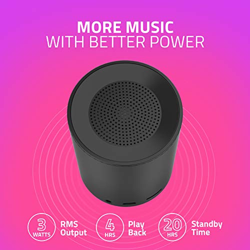 Artis BT08 Wireless Portable Bluetooth Speaker with Aux in/TF Card Reader/Mic. (Black)