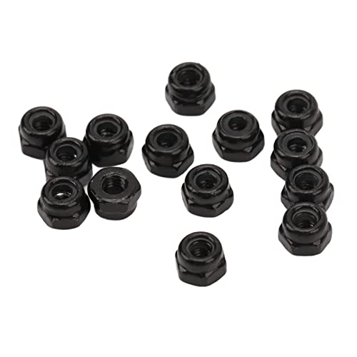 Écrous hexagonaux M2.5 noir en fer pour voiture Traxxas 1/18 Lot de 40