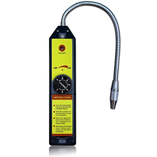 OnReal Leak Detector,Refrigerant Leak Detector HVAC Halogen Leak Detector Compatible for CFCs HCFCs HFC R22, R134A Refrigerant, R410A Refrigerant, High Precision Indicatorï¼ŒHVAC Tools.