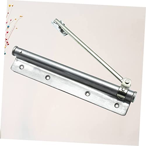 Bisagra de puerta automática LIFKOME oculta y plateada con resorte ajustable 8