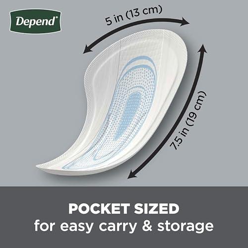 Image of Depend Incontinence /Bladder Control Shields, Pads for Men, Light Absorbency, 174 Count (3 Packs of 58) (Packaging May Vary)
