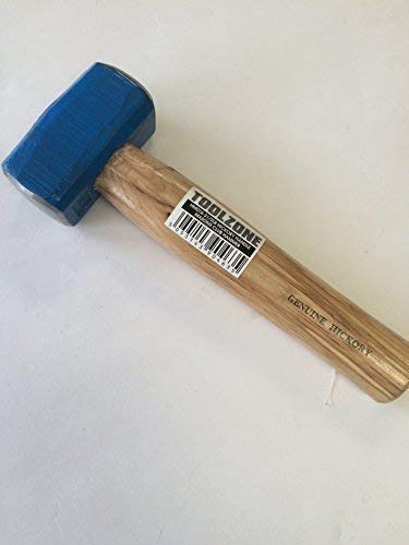 2.5LB BLUE Genuine Hickory Wood/Wooden Comfort Grip Handle Masons Club Hammer,