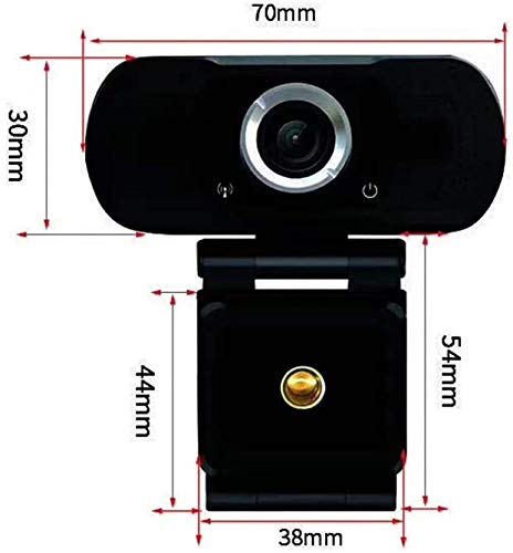 N /A Webcam 1080P Full HD Computerkamera mit Mikrofon, 5 Millionen Pixel, Videoaufnahme, Konferenz-Webcam (Schwarz, HD 1280 Fokus) – Bild 5