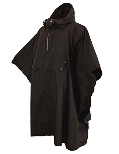 Outback Trading Oilskin Packable Poncho Brown