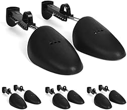 Adjustable Shoe Tree for Men’s Shoes | Plastic Shoe Shaper and Form Insert to Maintain Shape, Prevent Creases, and Extend Shoe Life | Ideal for Formal, Leather, and Loafer Shoes