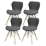 HAOYONG Bar Stool Covers 4 PC Counter Height Bar Chairs Cover Jacquard Curved Barstool Covers Soft Rotating Bar Seat Cover Removable Washable Barstool Slipcover Dining Chair Cover with Elastic Bottom