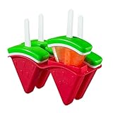 Zankie Molde de Helado - Moldes para Hacer Helados en Forma de sandía - Moldes Reutilizables con Tapa para paletas caseras Cakesicles, Utensilios de Cocina