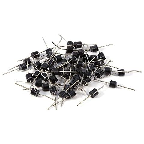 50PCs Gleichrichter Dioden, 50 Stücke 10A10 1000 V 10A 52mm High Voltage Gleichrichter Hochspannungsdioden für Spannungsregler, Verpolungsschutz, Codierungsmodulation Cover