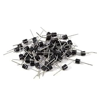 20 Diodes Redressement 10A10 10A 1000V - Axial R-6 - Pour Circuits Électroniques