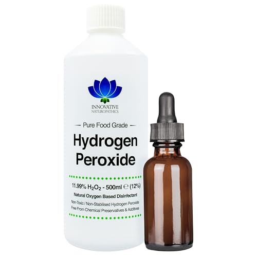 Peroxyde d'hydrogène 11,99% qualité alimentaire avec pipette de précision 50ml