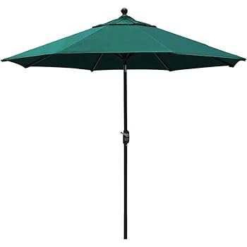 Amazon Com Tropishade 11 Sunbrella Patio Umbrella With Forest Green Cover 681hc52 Garden Outdoor