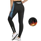 vaude fahrradhose winter damen Bequeme und sichere Taschen: Winterhose mit Fleecefutter radhose Kompressionshose verfügt über zwei große Taschen auf beiden Seiten, in denen Mobiltelefone mit großem Bildschirm und verschiedene Gegenstände untergebracht werden können. Die Reißverschlusstasche hinter der gepolsterten Bikerstrumpfhose mit verstärkter Naht, um das Verwackeln von Gegenständen zu verringern, sichert Ihre wichtigen Gegenstände für hohen Komfort und Sicherheit.