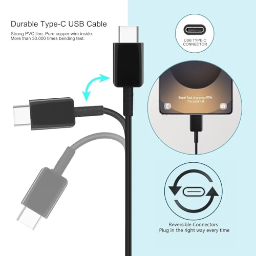 Image of USB Type C Earbuds Fast Charger for Samsung Galaxy Buds Pro 2 3, Galaxy Buds 3 Pro, Galaxy Buds 2 3 Pro,Buds Pro R190,Samsung Galaxy Buds FE, Galaxy Buds Fan Edition FE SM-R400 Charging Cord Cable