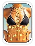 COSYDAYS Gold Bra Chain Sequin Chest Body Chains Jewelry for Women